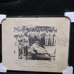 Reproduction of Surrender Aboard the USS Missouri September 2, 1945.